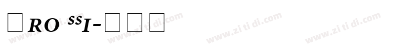 Pro SSi字体转换